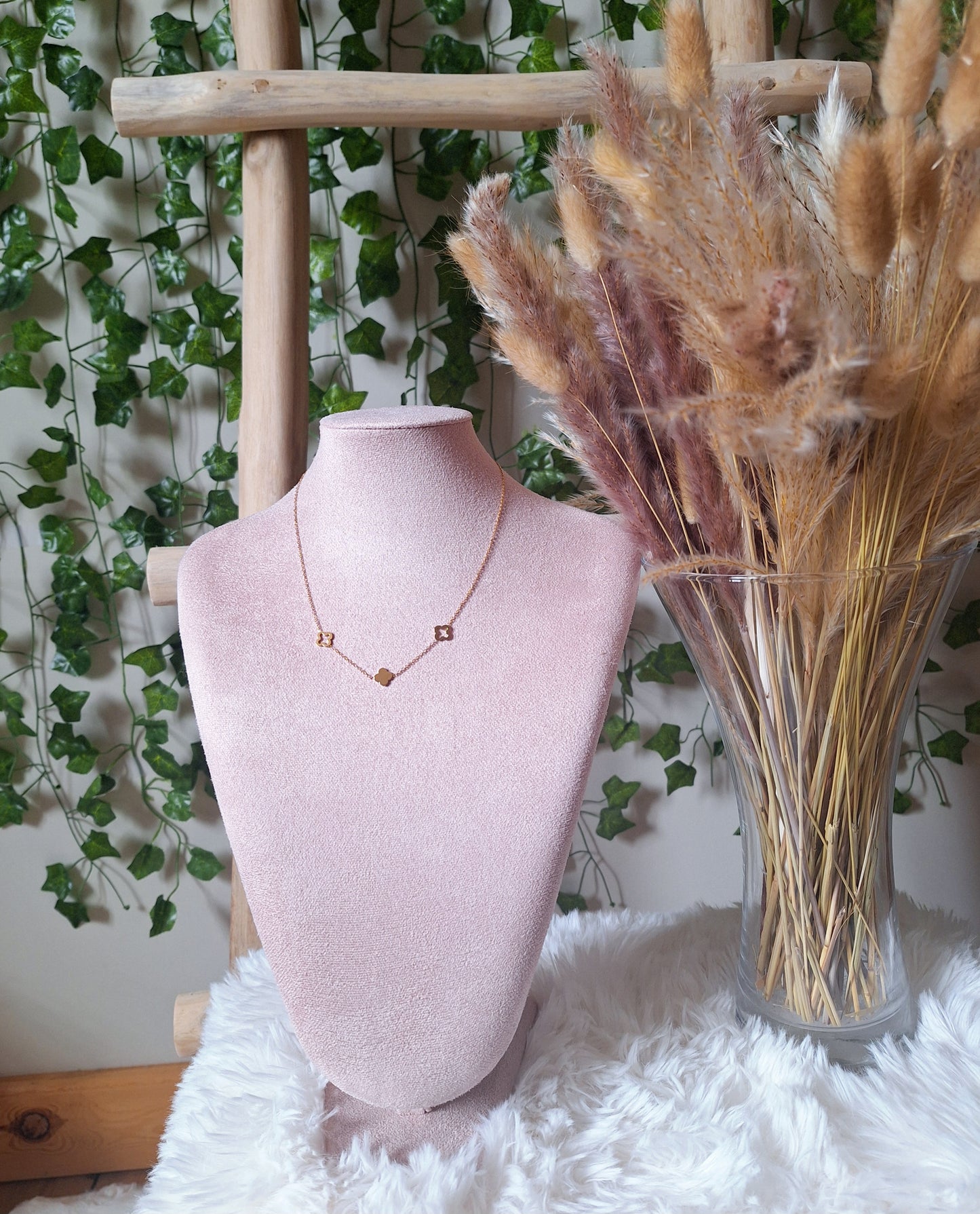 Ketting Open Klavertjes | Goud