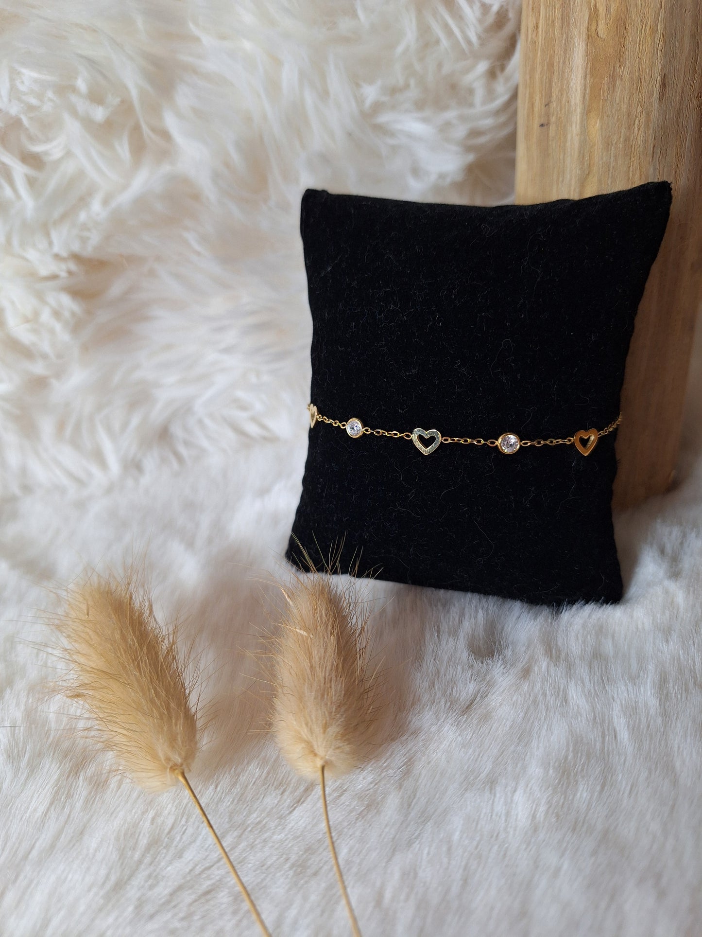 Hart Diamant Armband | Goud