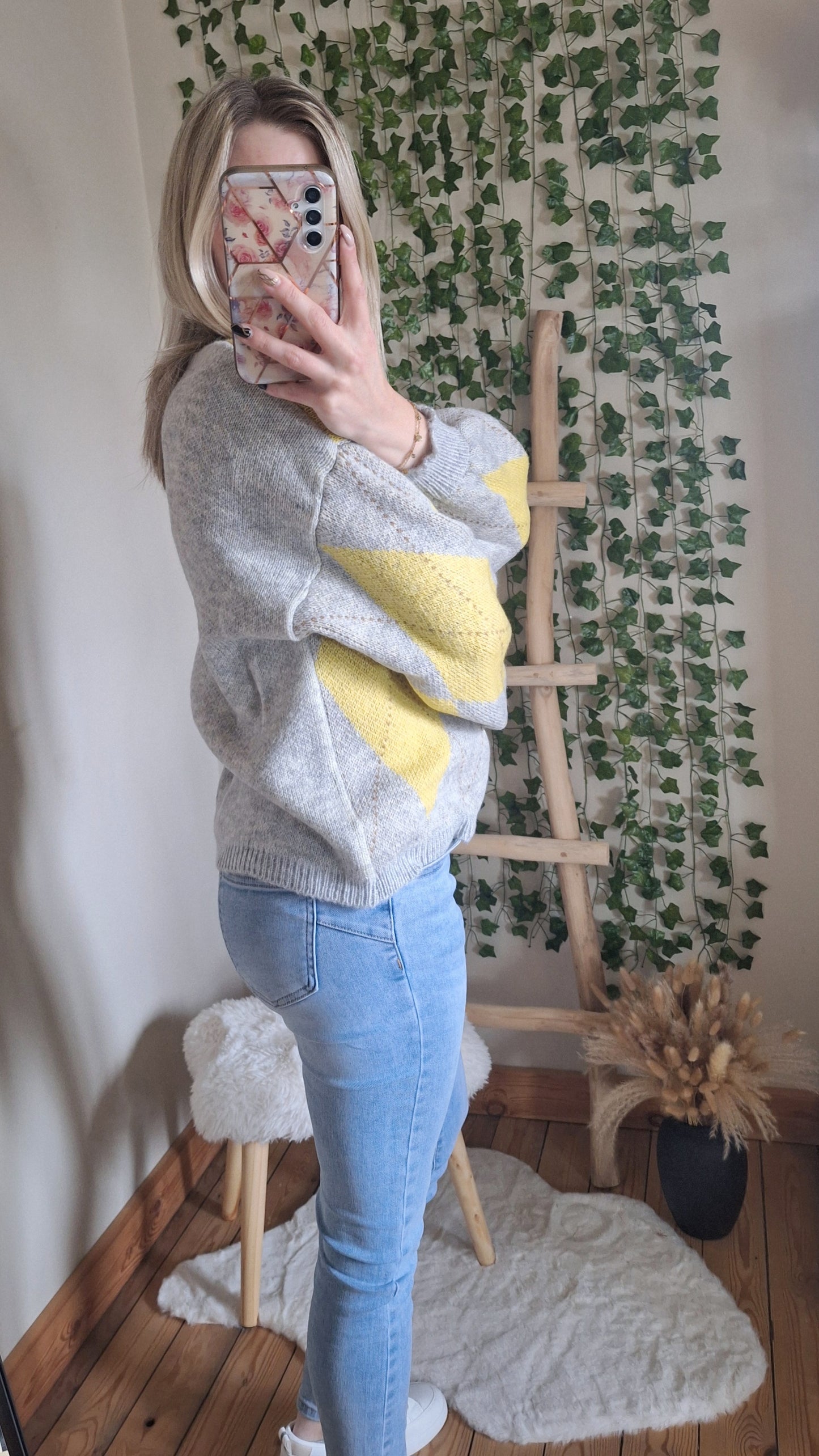 Laine Trui | Geel-Grijs