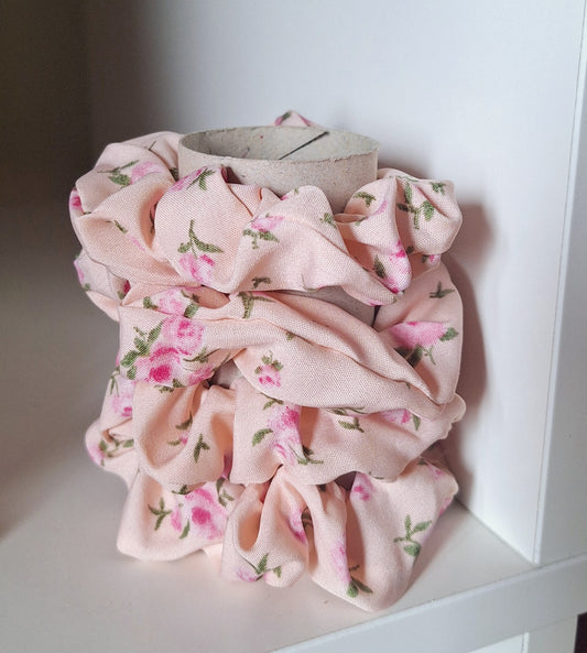 Light pink flower Scrunchie