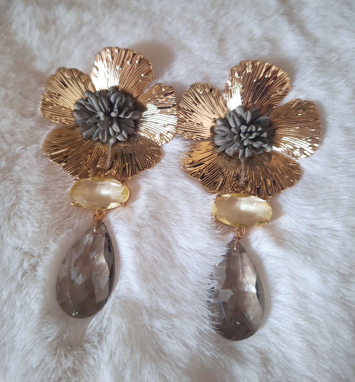 Blooming Oorbellen | Dark Green