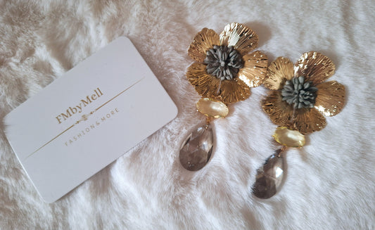 Blooming Oorbellen | Dark Green